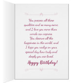 Daughter Birthday Mijn ongelooflijk geweldige doch (Binnen (Rechts))