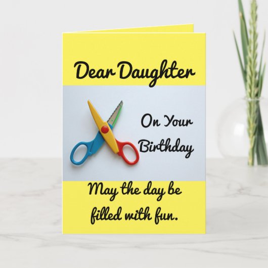 Daughter Birthday Paper Dolls Kaart (Voorkant)