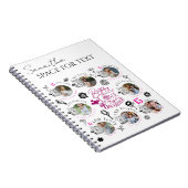 Daughter Birthday Photo Collage Typography  Notitieboek (Rechterzijde)