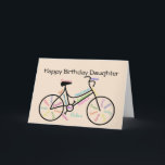Daughter Birthday Wishes for Bike, Cycling Biking Kaart<br><div class="desc">Daughter Birthday Bike,  Cycling,  Sport,  Hobby voor haar. Motivatie woorden</div>