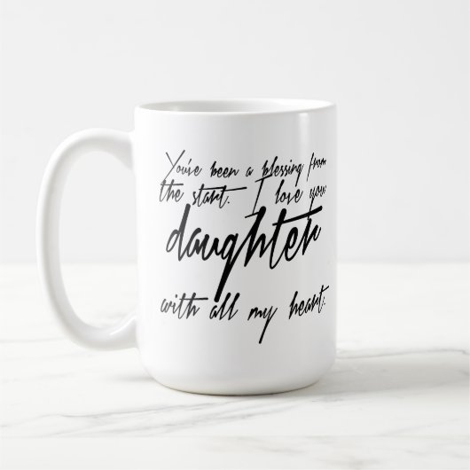 Daughter Blessing Coffee Mok (Links)