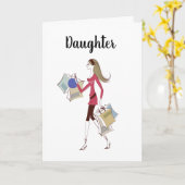 **DAUGHTER** CELEBRAAT U!VERJAARDAG KAART (Gele Bloem)