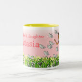 Daughter custom name dark hair girl spring mok (Center)