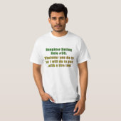 Daughter Dating Rule #38 T-shirt (Voorkant volledig)