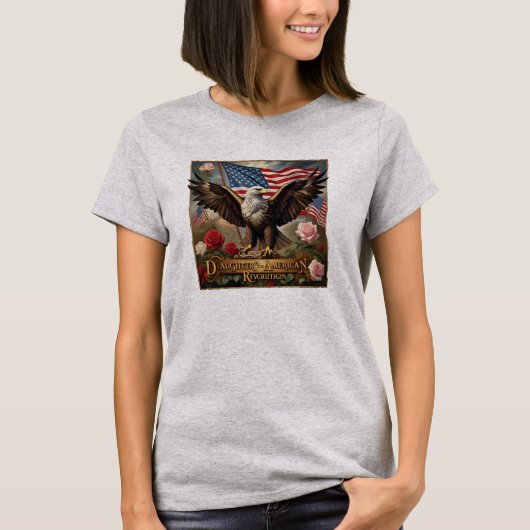 Daughter Eagle Amerikaanse Revolutie Amerikaanse g T-shirt (Voorkant)