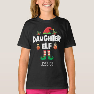 Daughter elf-familie die geschikt is voor kerstmis t-shirt