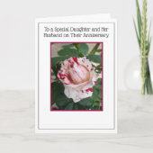 Daughter- en Husband-Jubileum-kaart Kaart (Voorkant)
