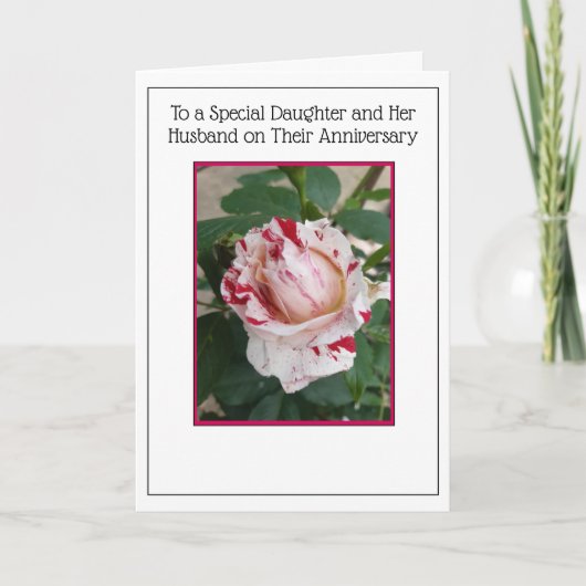 Daughter- en Husband-Jubileum-kaart Kaart (Voorkant)