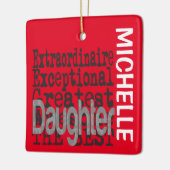 Daughter Extraordinaire CUSTOM Keramisch Ornament (Links)