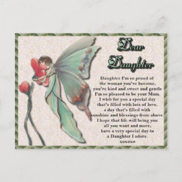 Daughter Fairy Birthday Briefkaart