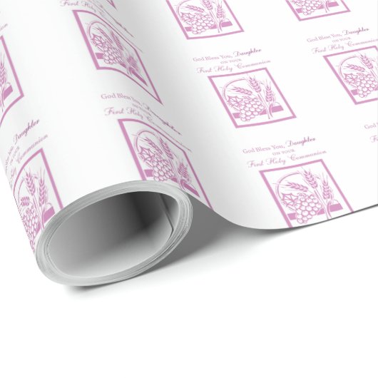 Daughter First Community, Roze Cadeaupapier (Rol Hoek)