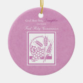 Daughter First Community, Roze Keramisch Ornament (Voorkant)