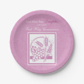 Daughter First Community, Roze Papieren Bordje (Voorkant)