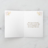 Daughter First Holy Communion Chalice Candle Kaart (Binnen)