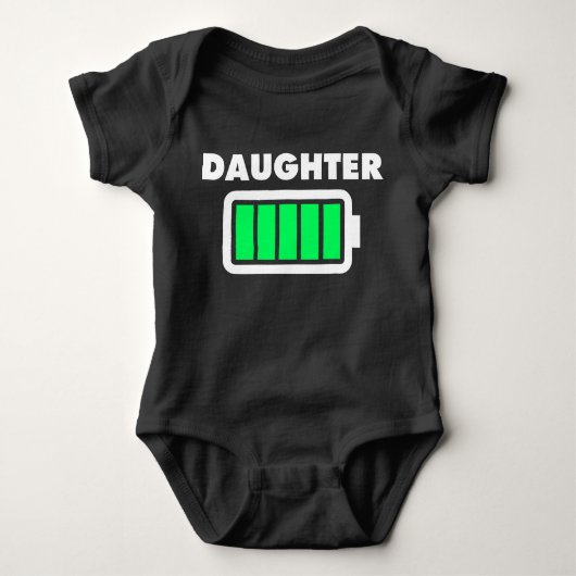 Daughter Full Battery Romper (Voorkant)