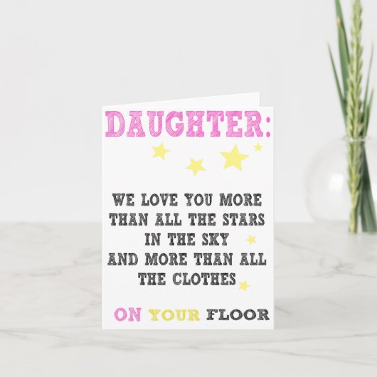 Daughter Funny happy birthday card Kaart (Voorkant)
