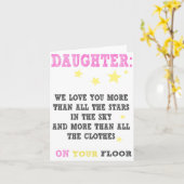 Daughter Funny happy birthday card Kaart (Gele Bloem)