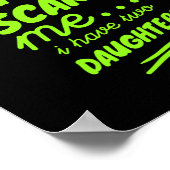 Daughter Funny moederdag cadeau voor moeder haar m Poster (Hoek)