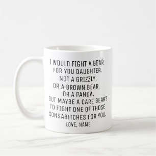 Daughter Gift, grappig Daughter Custom-cadeau, Koffiemok