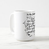 Daughter Gift - naar mijn dochter Koffiemok (Voorkant links)
