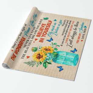 Daughter Gifts   Brief aan mijn dochter van mama Cadeaupapier