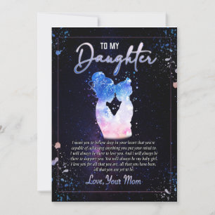 Daughter Gifts Brief aan mijn dochter van mama Kaart