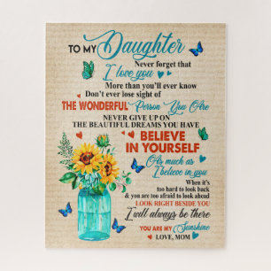 Daughter Gifts Brief aan mijn dochter van mama Legpuzzel