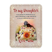 Daughter Gifts | Brief aan mijn dochter van mama Magneet (Verticaal)