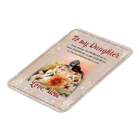 Daughter Gifts | Brief aan mijn dochter van mama Magneet (Linkerzijde)