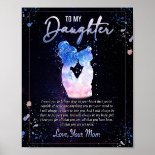 Daughter Gifts   Brief aan mijn dochter van mama Poster