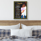 Daughter Gifts | Brief aan mijn dochter van papa Canvas Afdruk (Insitu (Slaapkamer))