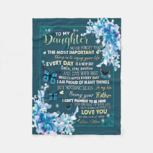 Daughter Gifts   Brief aan mijn dochter van papa Fleece Deken