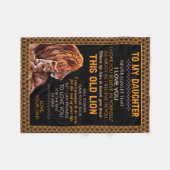 Daughter Gifts | Brief aan mijn dochter van papa Fleece Deken (Voorkant (Horizontaal))