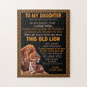 Daughter Gifts Brief aan mijn dochter van papa Legpuzzel