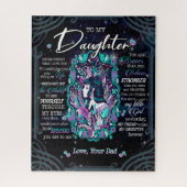 Daughter Gifts | Brief aan mijn dochter van papa Legpuzzel (Verticaal)