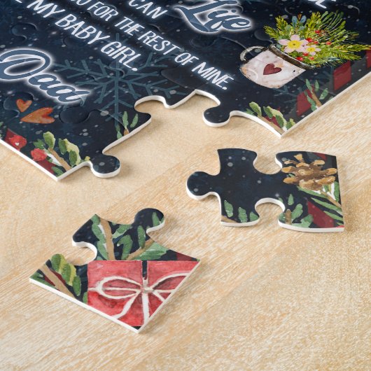 Daughter Gifts | Brief aan mijn dochter van papa Legpuzzel (Zijkant)