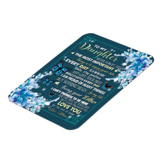 Daughter Gifts | Brief aan mijn dochter van papa Magneet (Linkerzijde)