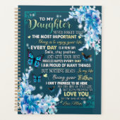 Daughter Gifts | Brief aan mijn dochter van papa Planner (Voorkant)