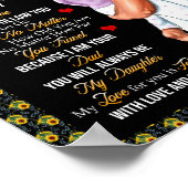 Daughter Gifts | Brief aan mijn dochter van papa Poster (Hoek)