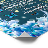 Daughter Gifts | Brief aan mijn dochter van papa Poster (Hoek)