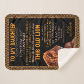 Daughter Gifts | Brief aan mijn dochter van papa Sherpa Deken (Voorkant (horizontaal))