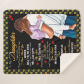 Daughter Gifts | Brief aan mijn dochter van papa Sherpa Deken (Voorkant (horizontaal))