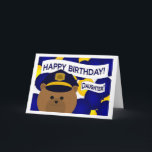 Daughter - Happy Birthday Politie Held! Kaart<br><div class="desc">Vier de held van je familie met een van deze leuke unieke kaarten die hun service aan je gemeenschap en je relatie eert. Voeg een afbeelding van je familieheld in uniform toe aan de binnenkant voor extra wat personalisatie. : )</div>
