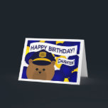 Daughter - Happy Birthday Politie Held! Kaart<br><div class="desc">Vier de held van je familie met een van deze leuke unieke kaarten die hun service aan je gemeenschap en je relatie eert. Voeg een afbeelding van je familieheld in uniform toe aan de binnenkant voor extra wat personalisatie. : )</div>