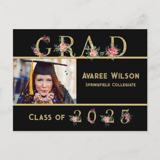 Daughter High School Afstuderen Briefkaart (Voorkant)