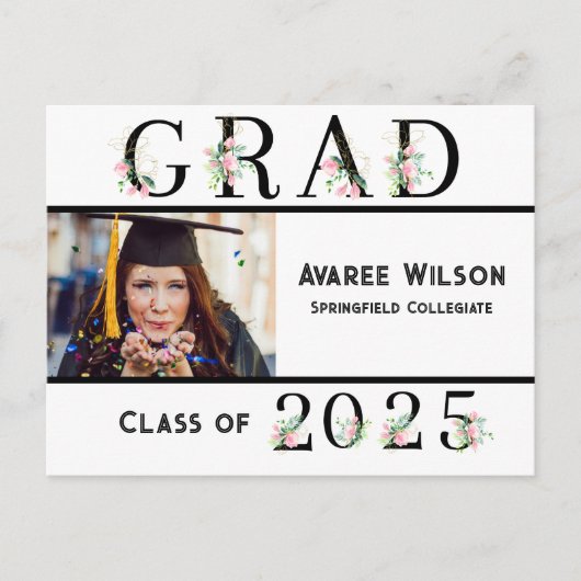 Daughter High School Afstuderen Briefkaart (Voorkant)