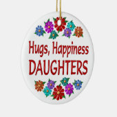 Daughter Hugs Keramisch Ornament (Rechts)