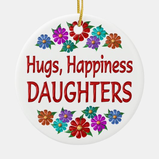 Daughter Hugs Keramisch Ornament (Voorkant)