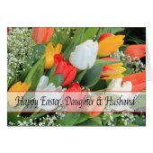 Daughter & Husband Happy Pasen (Voorkant Horizontaal)