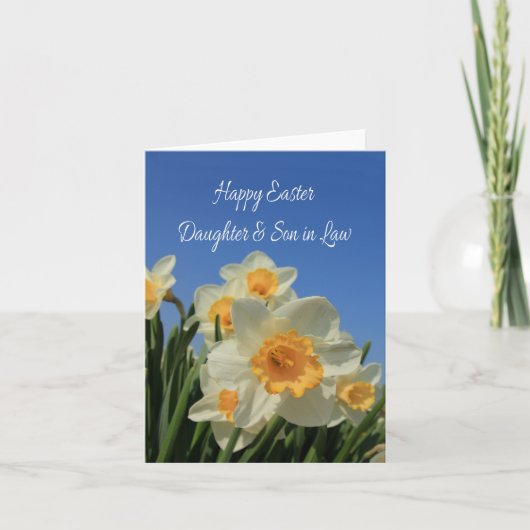 Daughter & Husband Happy Pasen Feestdagen Kaart (Voorkant)
